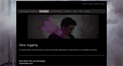 Desktop Screenshot of glow-juggling.com
