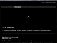 Tablet Screenshot of glow-juggling.com